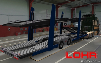 Мод "Owned Lohr Car Transport Trailer" для Euro Truck Simulator 2