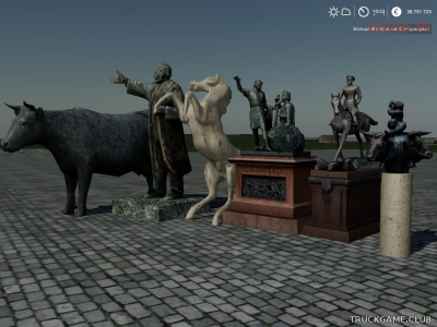 Мод "Placeable Monumental Sculptures Pack v1.1" для Farming Simulator 2019