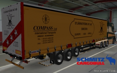 Мод "Owned Schmitz S.CS Huckepack" для Euro Truck Simulator 2