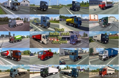 Мод "Truck traffic pack by Jazzycat v5.0.1" для Euro Truck Simulator 2