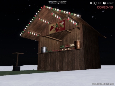 Мод "Placeable Christmas Market" для Farming Simulator 2019
