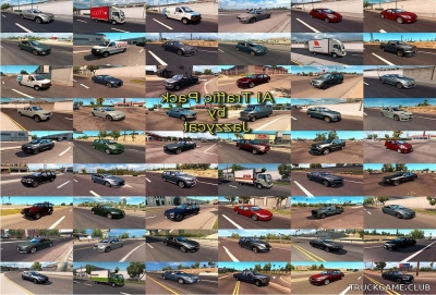Мод "Ai traffic pack by Jazzycat v9.7" для American Truck Simulator