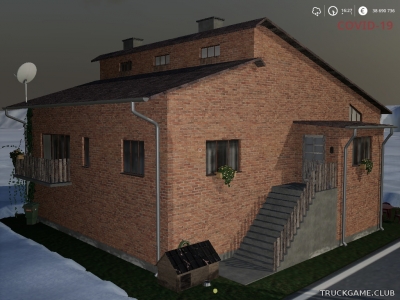 Мод "Placeable Middle Brick House" для Farming Simulator 2019