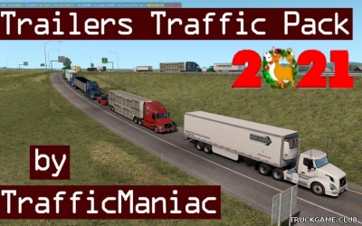 Мод "Trailers traffic pack by TrafficManiac v3.6" для American Truck Simulator