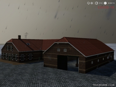 Мод "Placeable Old Farmhouse Barn v2.0" для Farming Simulator 2019