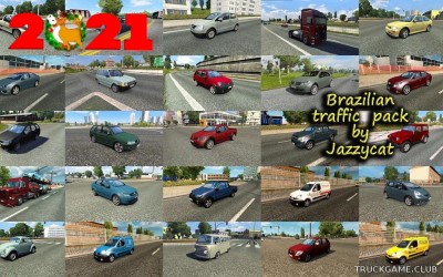 Мод "Brazilian traffic pack by Jazzycat v2.9" для Euro Truck Simulator 2