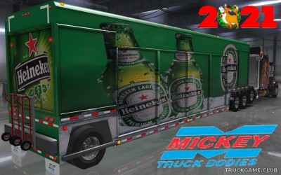 Мод "Owned Beverage Trailer" для American Truck Simulator