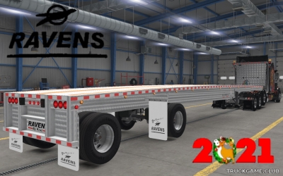 Мод "Owned Raven Eclipse Flatbed" для American Truck Simulator