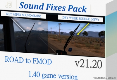 Мод "Sound Fixes Pack v21.20" для American Truck Simulator