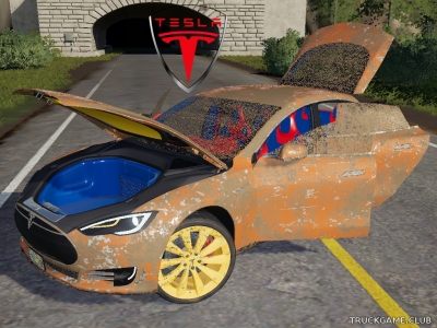 Мод "Tesla Model S 2014 v1.0" для Farming Simulator 2019