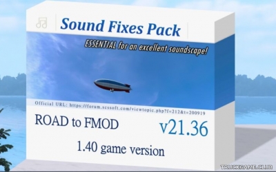 Мод "Sound Fixes Pack v21.36" для American Truck Simulator