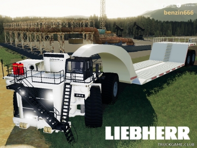 Мод "Liebherr T284 Puller & Megatrailer" для Farming Simulator 2019