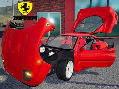 Мод "Ferrari F40 1987 v1.0" для Farming Simulator 2019