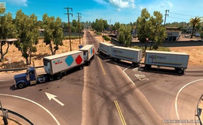 Мод "Multiple trailers in traffic v9.1" для American Truck Simulator