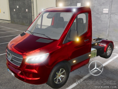 Мод "Mercedes Sprinter W907 Vantruck v1.0" для Farming Simulator 2019