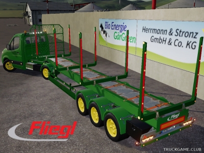 Мод "Fliegl VanTrailer Wood v1.0" для Farming Simulator 2019