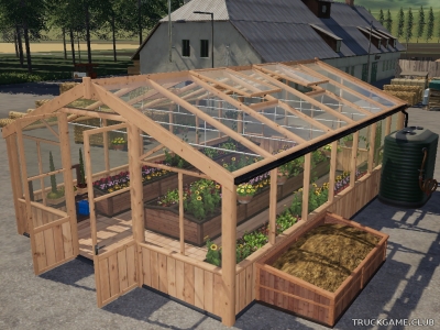 Мод "Placeable Greenhouse Flowers v1.0" для Farming Simulator 2019