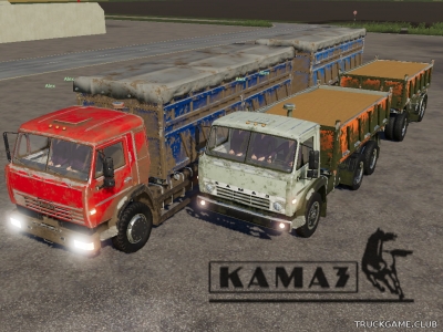 Мод "КамАЗ-65115/65117 с прицепами v1.0.0.1" для Farming Simulator 2019
