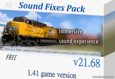 Мод "Sound Fixes Pack v21.68" для American Truck Simulator
