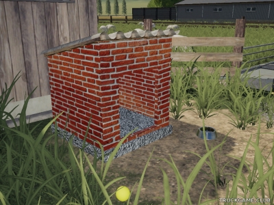 Мод "Placeable Brick Dog House v1.0" для Farming Simulator 2019