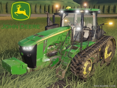 Мод "John Deere 8RT US FL v1.0.0.1" для Farming Simulator 2019