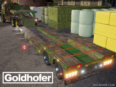 Мод "Goldhofer 2 Axle Low Loader v1.0.1" для Farming Simulator 2019