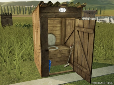 Мод "Placeable Wooden Toilet v2.1.1" для Farming Simulator 2019