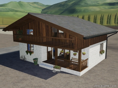 Мод "Placeable Alpine Farm House v1.0" для Farming Simulator 2019