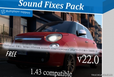 Мод "Sound Fixes Pack v22.00" для American Truck Simulator