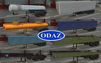 Мод "Пак полуприцепов ОдАЗ" для Euro Truck Simulator 2