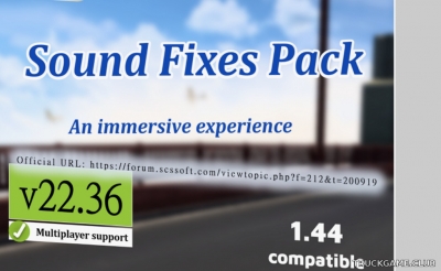 Мод "Sound Fixes Pack v22.36" для American Truck Simulator