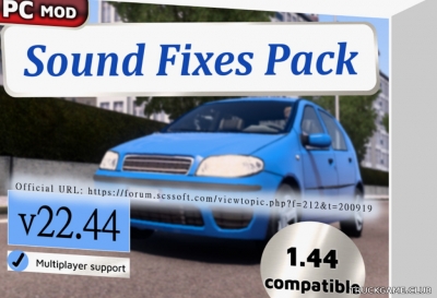 Мод "Sound Fixes Pack v22.44" для American Truck Simulator