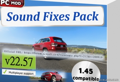 Мод "Sound Fixes Pack v22.57" для American Truck Simulator