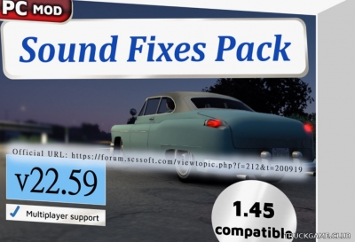 Мод "Sound Fixes Pack v22.59" для American Truck Simulator