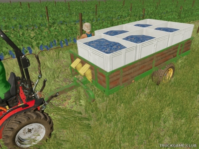 Мод "Vine Hand Harvest Trailer v1.1.1.1" для Farming Simulator 22