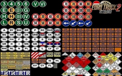 Мод "Signs on Your Truck and Trailer v1.0.2.20" для Euro Truck Simulator 2