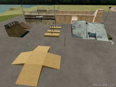 Мод "Placeable Skate Park v1.0" для Farming Simulator 22