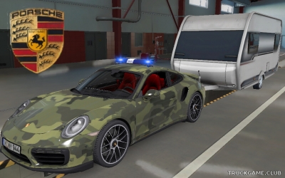 Мод "Porsche 991.2 911 Turbo S 2016 v1.2" для Euro Truck Simulator 2