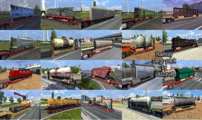 Мод "Railway cargo pack by Jazzycat v3.4.1" для Euro Truck Simulator 2