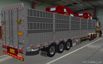 Мод "Ownable 13m High Hurdle Trailer Modified v1.1" для Euro Truck Simulator 2