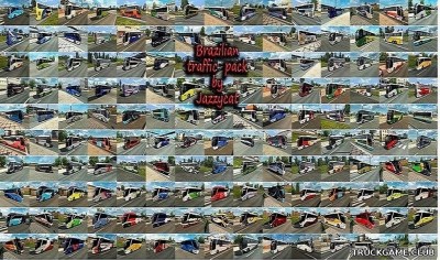 Мод "Brazilian traffic pack by Jazzycat v4.7.1" для Euro Truck Simulator 2