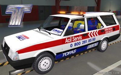 Мод "Tofas Kartal Emergency" для Euro Truck Simulator 2