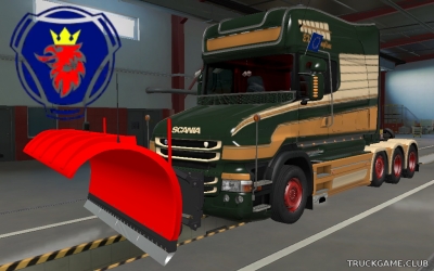 Мод "Scania R4 / T / T4 SnowPlow" для Euro Truck Simulator 2