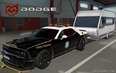 Мод "Dodge Challenger SRT Hellcat Widebody 2018 v1.2" для Euro Truck Simulator 2