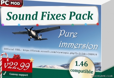 Мод "Sound Fixes Pack v22.99" для Euro Truck Simulator 2