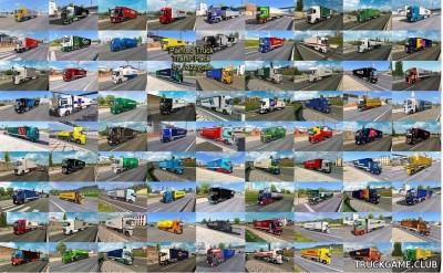 Мод "Painted truck traffic pack by Jazzycat v16.4" для Euro Truck Simulator 2