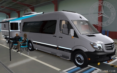 Мод "Mercedes Sprinter Airstream" для Euro Truck Simulator 2