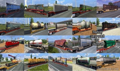 Мод "Railway cargo pack by Jazzycat v3.6" для Euro Truck Simulator 2