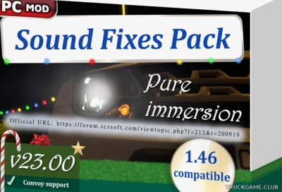 Мод "Sound Fixes Pack v23.0" для American Truck Simulator