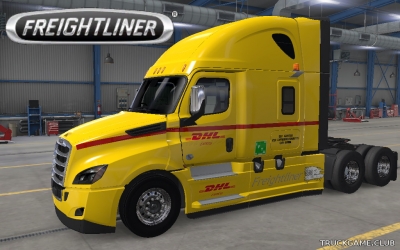 Мод "Freightliner Cascadia DHL Skin" для American Truck Simulator